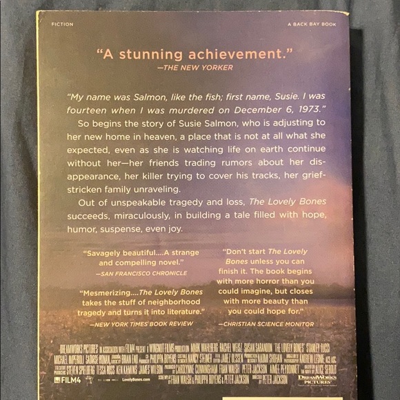 2 for 10$ The Lovely Bones Novel - Picture 2 of 2